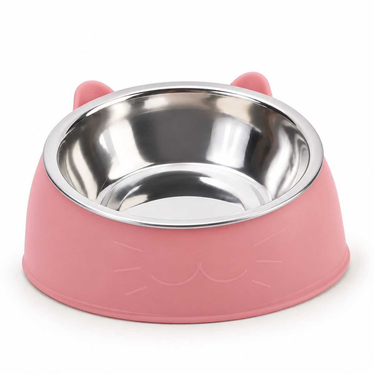 Gamelle inclinée pour chien avec bol en inox